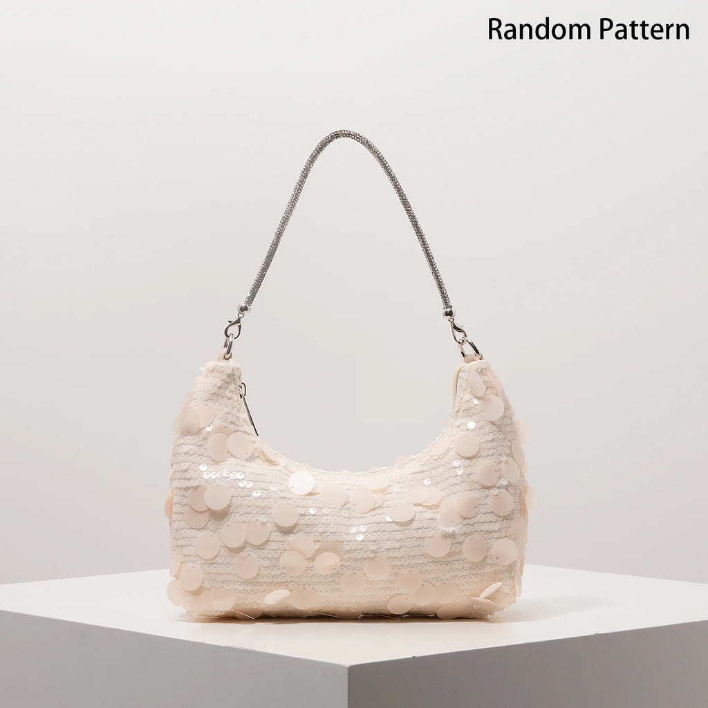 Luxury Sequin Bag，Concert Shoulder Bags，Prom Bag Dresses for Women，Bag for Women Elegant，Wedding Items，Party Bag（Random Pattern）