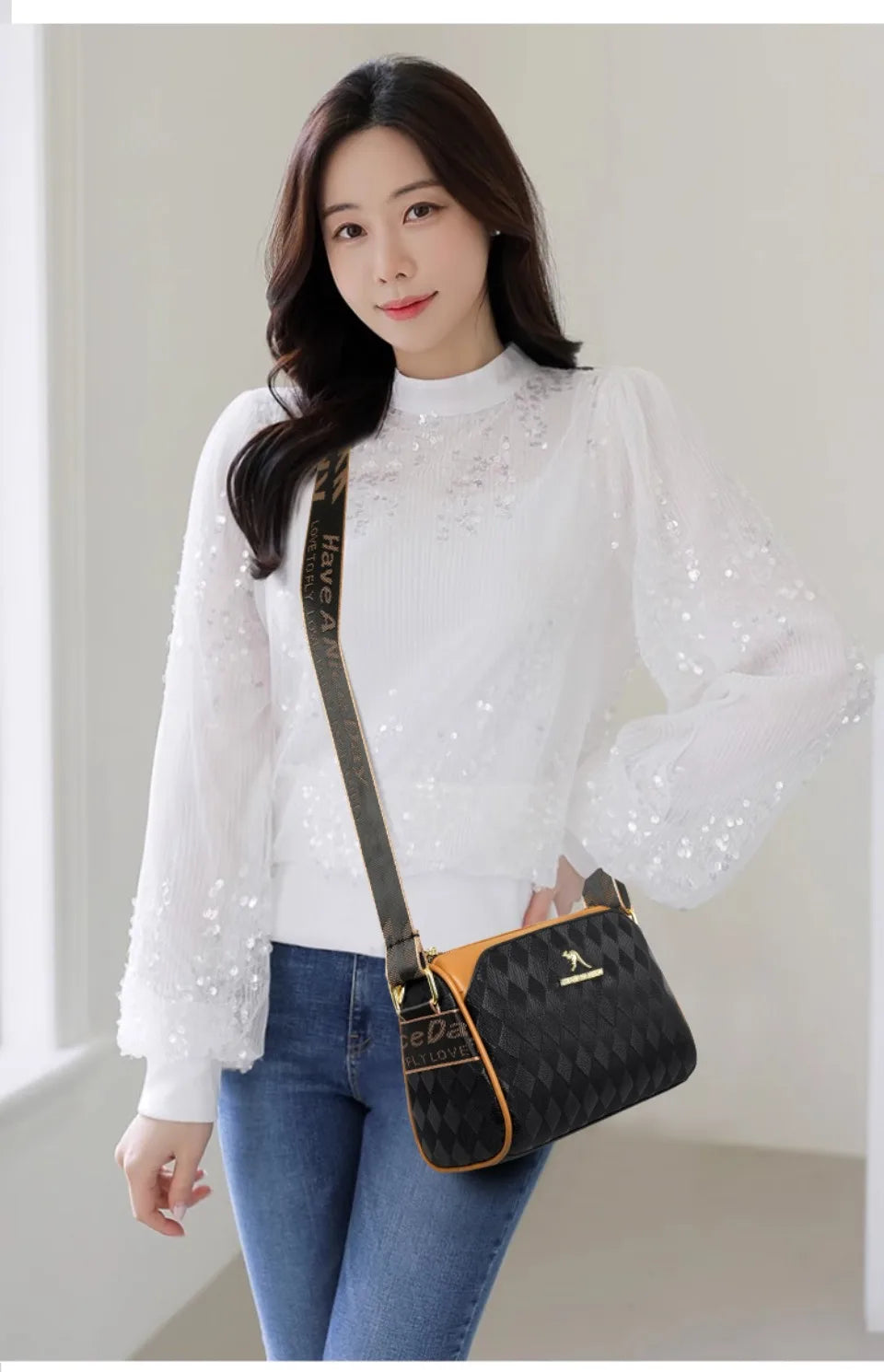 Luxury Handbags Women Bags Designer Crossbody Bags for Women Mother Soft Pu Leather Shoulder Purses Handbag Clutch 3 Layers Sac