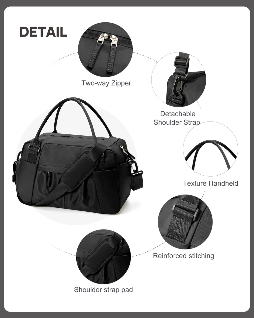 Gym Travel Bags for Women Men, Hand Luggage Travel Handbags 40x20x25 Ryanair Bag, Waterproof Shoulder Bag Exercise Fitness Bag