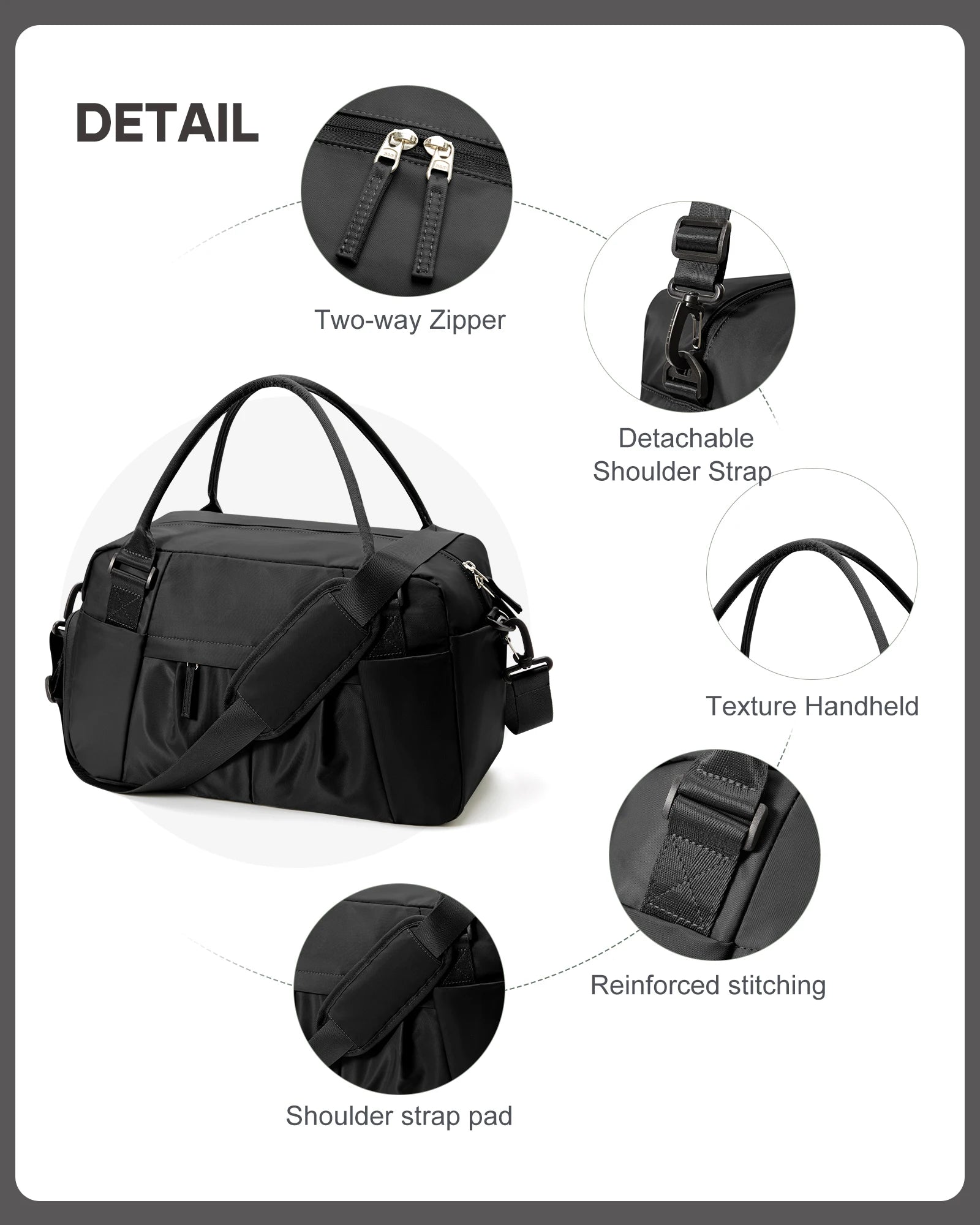 Gym Travel Bags for Women Men, Hand Luggage Travel Handbags 40x20x25 Ryanair Bag, Waterproof Shoulder Bag Exercise Fitness Bag