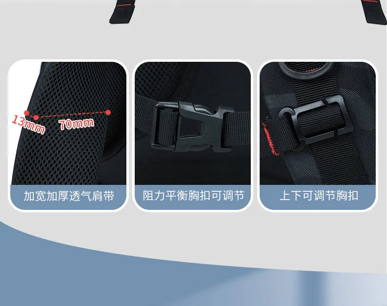 Backpack Primary School Middle School Students High School Bags Large Capacity Ultra-light Load Reduction Outdoor Travel Busines