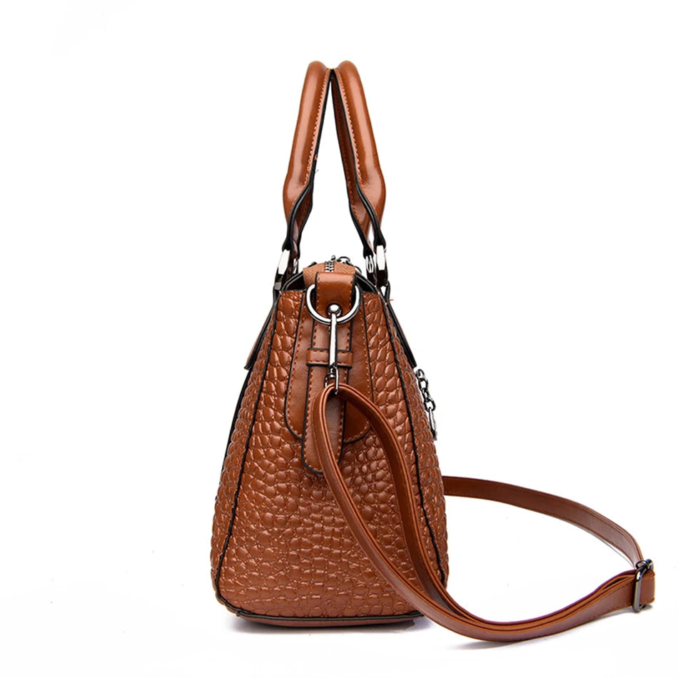 Luxury Designer Handbag Brand High Quality Soft Leather Shoulder Crossbody Bag for Women Bag Large Capacity Leisure Handbag 2024