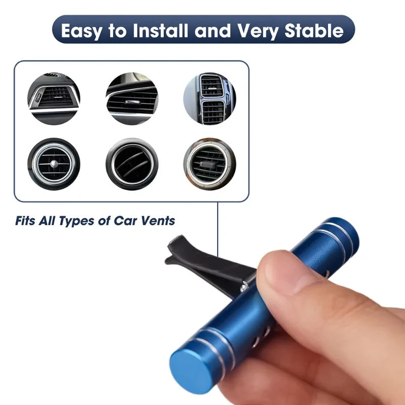 Car Vent Aroma Clip Creative Auto Diffuser Solid Perfume Decorative Accessories Multiple Scents and Colours Car Air Freshener