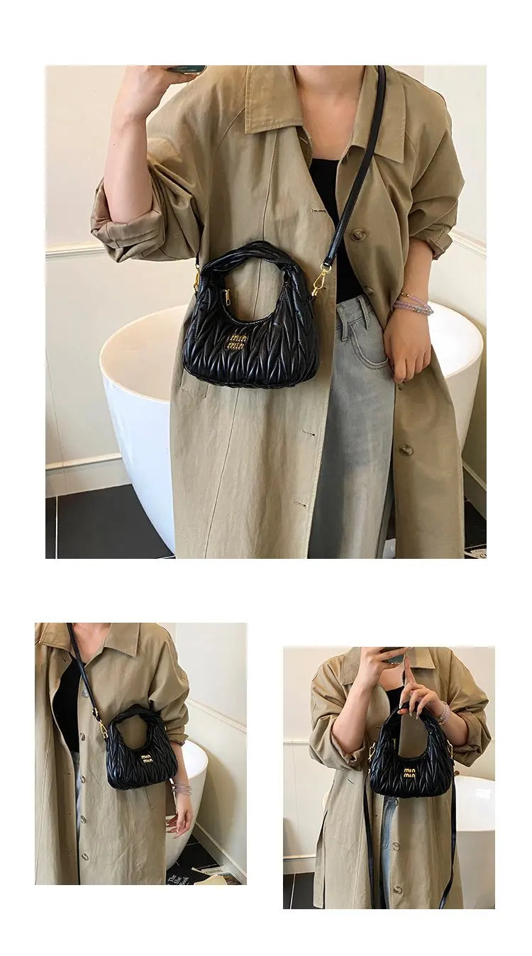 Luxury Ladies Shoulder Bag Made Of Premium Leather Boasting Paris Style And Casual Vintage Trendy Look