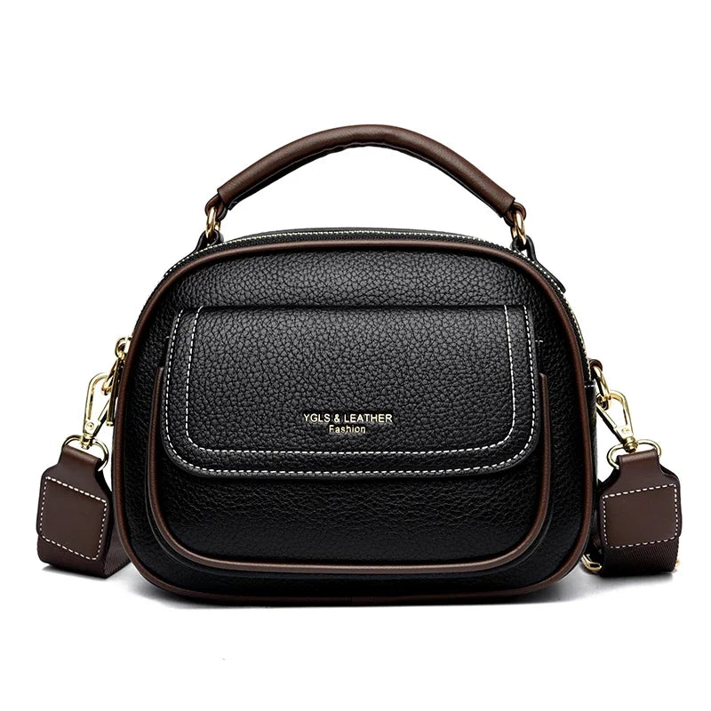 Underarm Bags New Women's Fashion Handbags Retro Solid Color PU Leather Shoulder Casual Women High-ranking Messenger Bags wallet