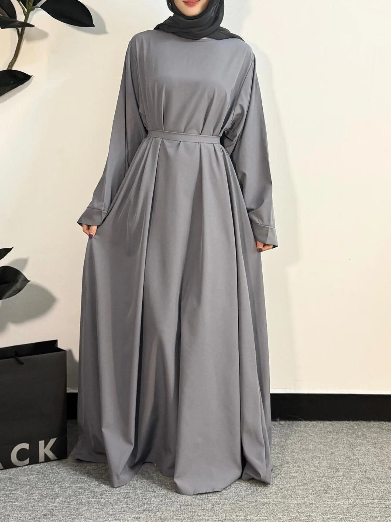 Muslim Abayas Women Kaftans Prayer Dress With Belt Full Sleeve Islamic Clothing Dubai Robe Ramadan Dresses Women Jilbabs