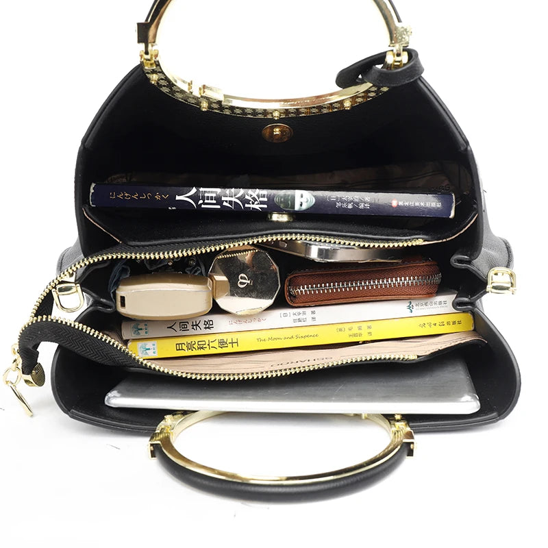 3 Layer Large Capacity Tote Bag Luxury Handbags Women Bags Designer Shoulder Bag High Quality Soft Leather Purses and Handbags