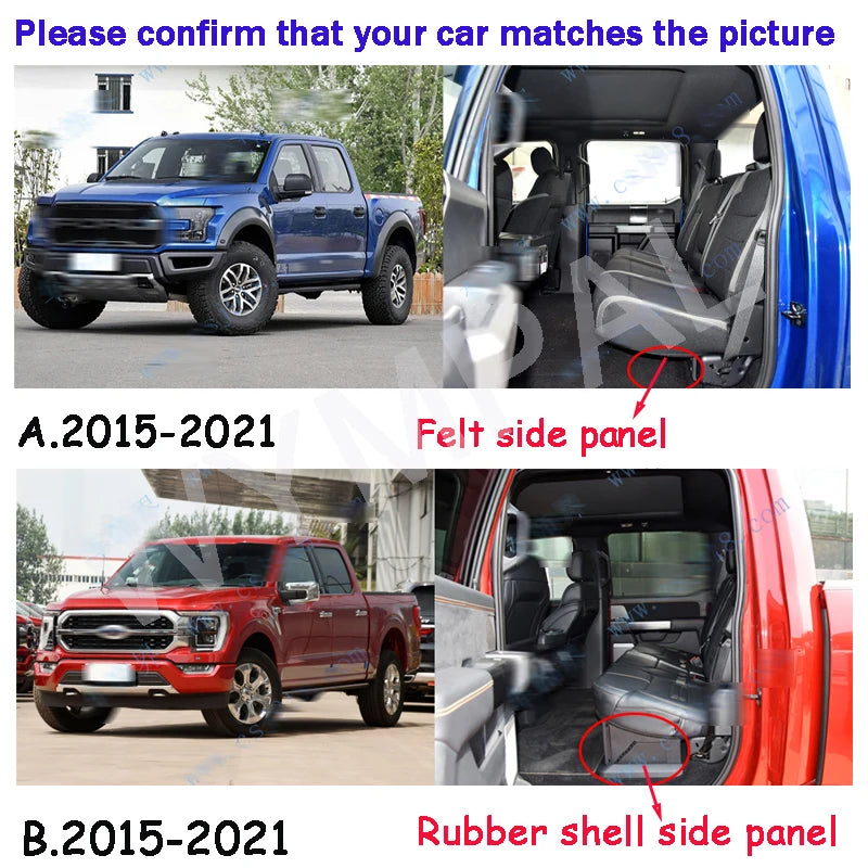 Car Floor Mats For Ford F-150 F150 F 150 4 Doors 2021 2020 2019 2018 2017 2016 2015 Interior Accessories Carpets Auto Styling