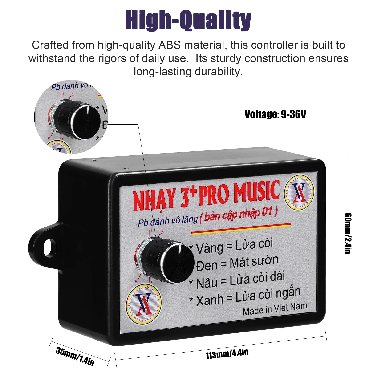 Car Horn Controller Electric Horn Speaker Sound Control Unit with 8 Sound Effects/Volume Switching for Car Truck Marine Boat