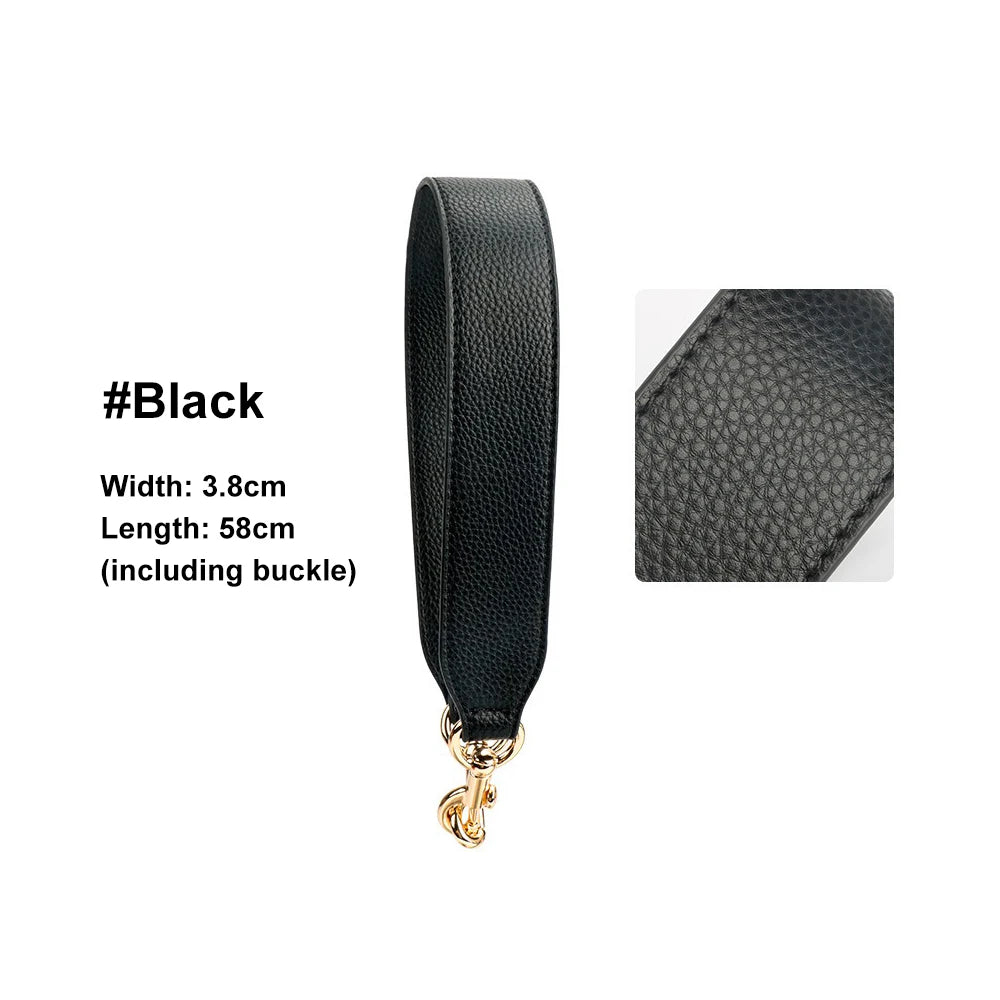 Luxury 3.8cm*58cm Leather Wide Single Shoulder Bag Strap Replacement Underarm Bag Strap Lady's Handbag Belt
