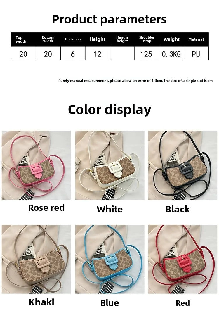 The High-end Underarm Baguette Bag 2025 New Style, Featuring A Star-studded Single-shoulder Bag with A Unique Hand-carry Design