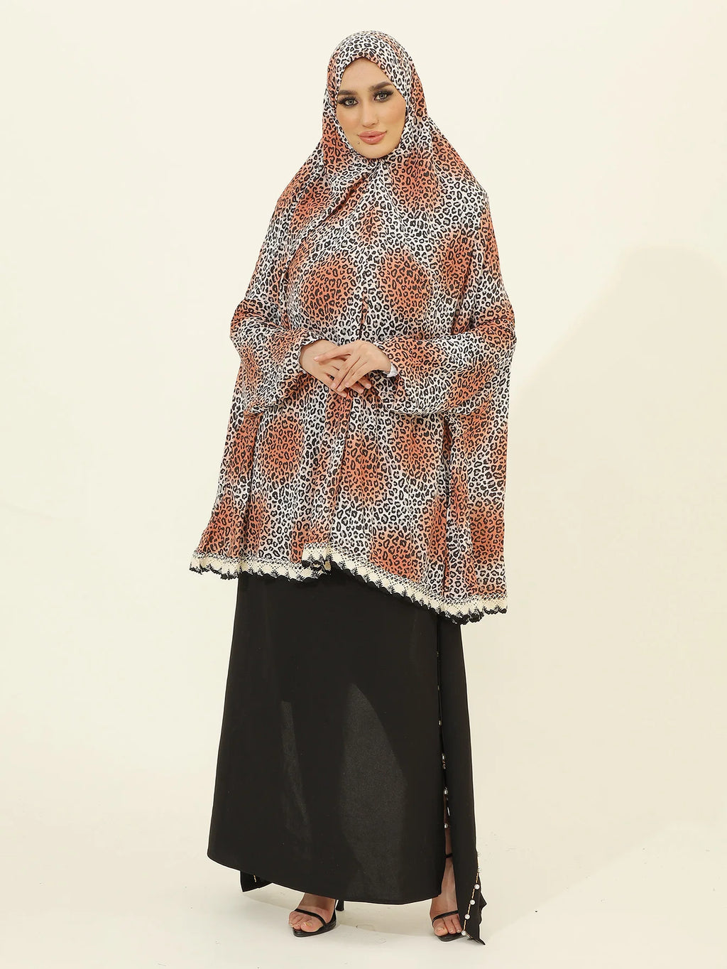 Islamic Clothing for Women | Abaya Dress with Hijab Set | Muslim Prayer Clothes for Hajj and Everyday Wear，Suitable For , Prayer