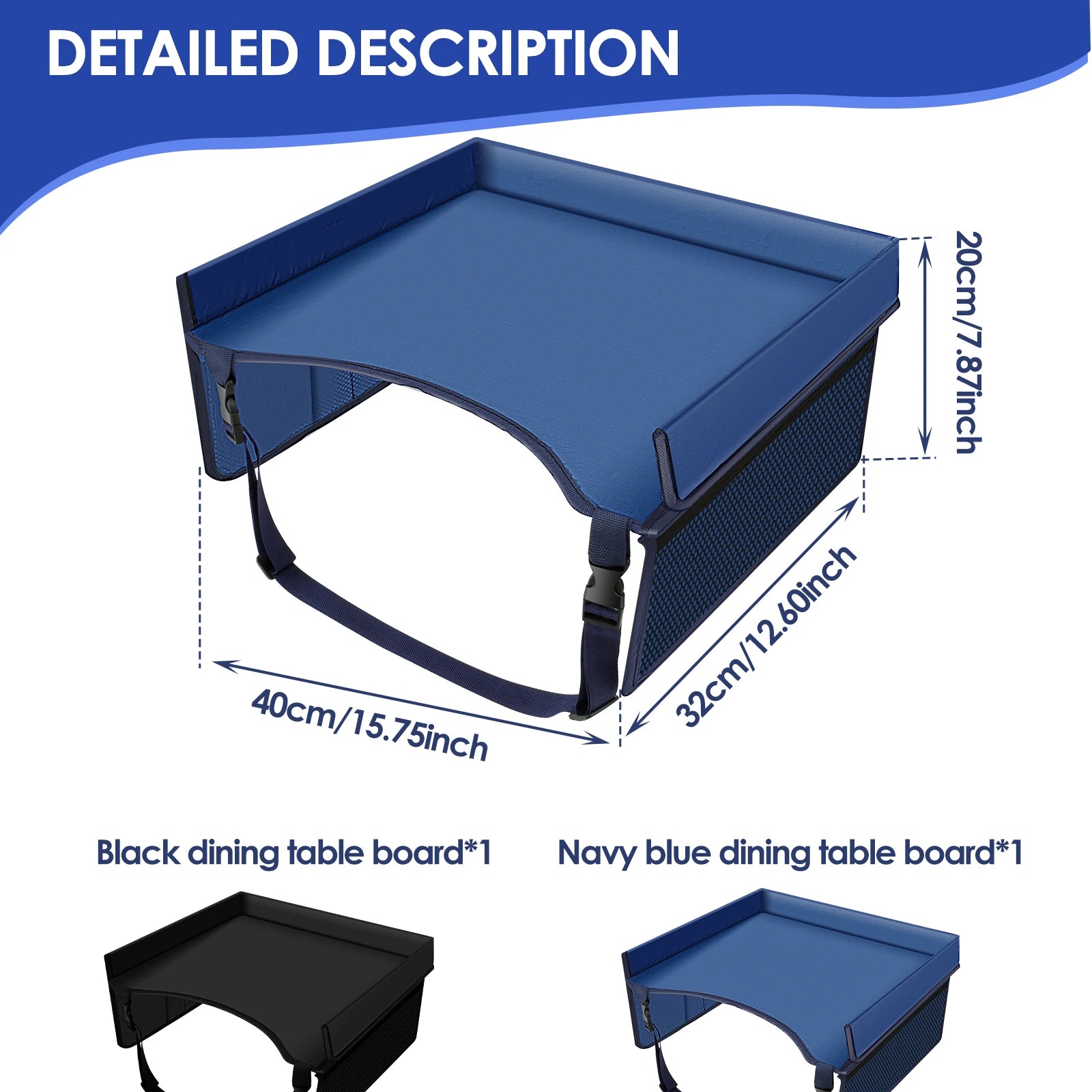 Car Seat Kid Travel Tray Foldable Safety Seat Play Table Organizer Storage Snacks Toys Toddler Car Seat Tray For Kids Activities
