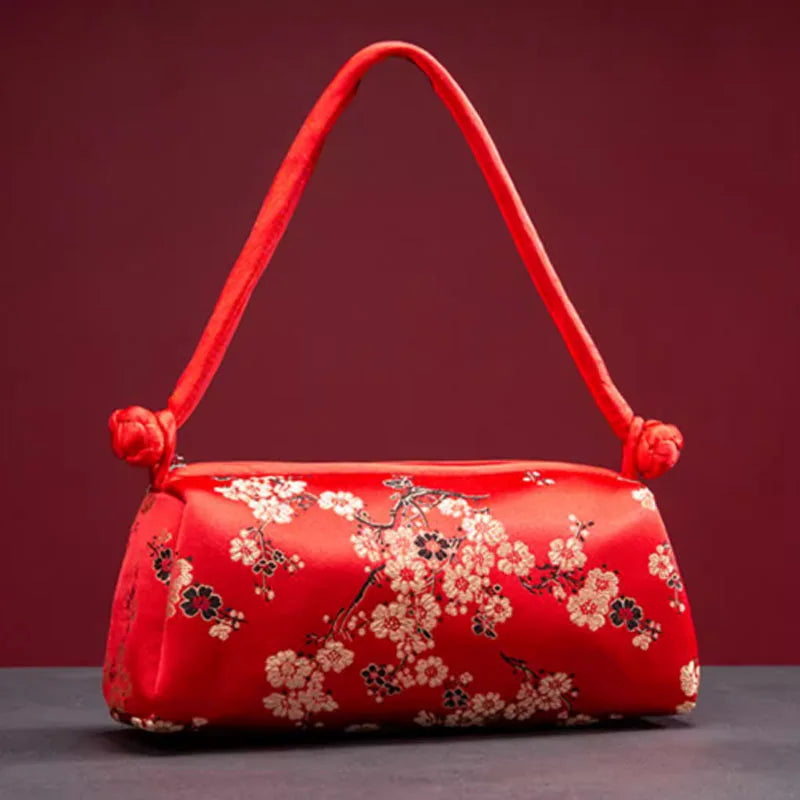 Luxury Silk Embroidered Women Bag 2025 New Fashion Matching Bride Women Handbag Evening Bag Shoulder Bag