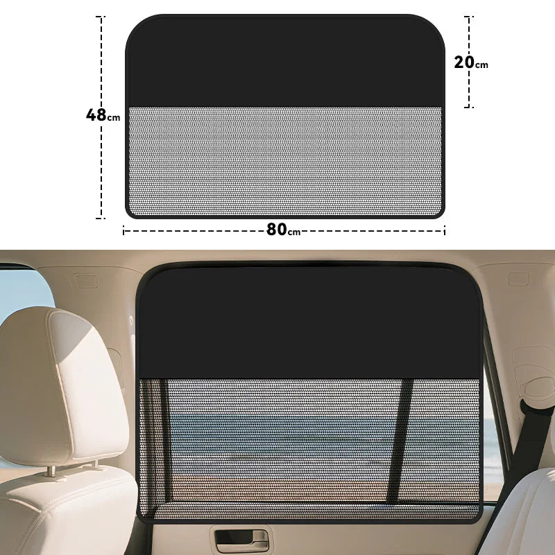 Magnetic Car Sun Shade Anti-UV Front/Rear Window Sunshield Shadow Mesh Glass Shading Curtain Auto Interior Car Privacy Shield