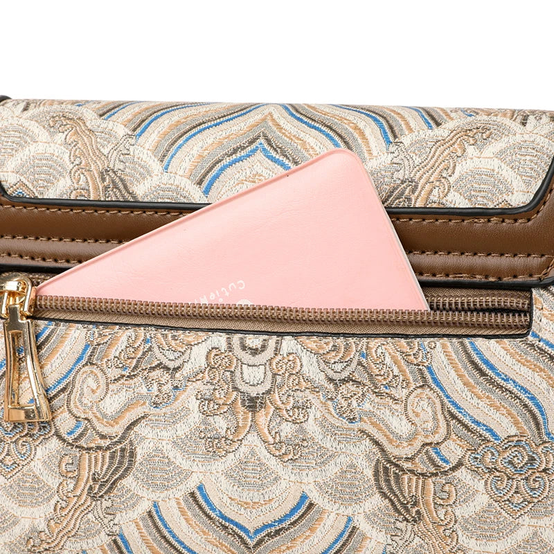 Luxury Designer Trend Embroidered Women's Shoulder Bag High Quality Soft Leather Women Crossbody Bags Female Handbag Sac A Main