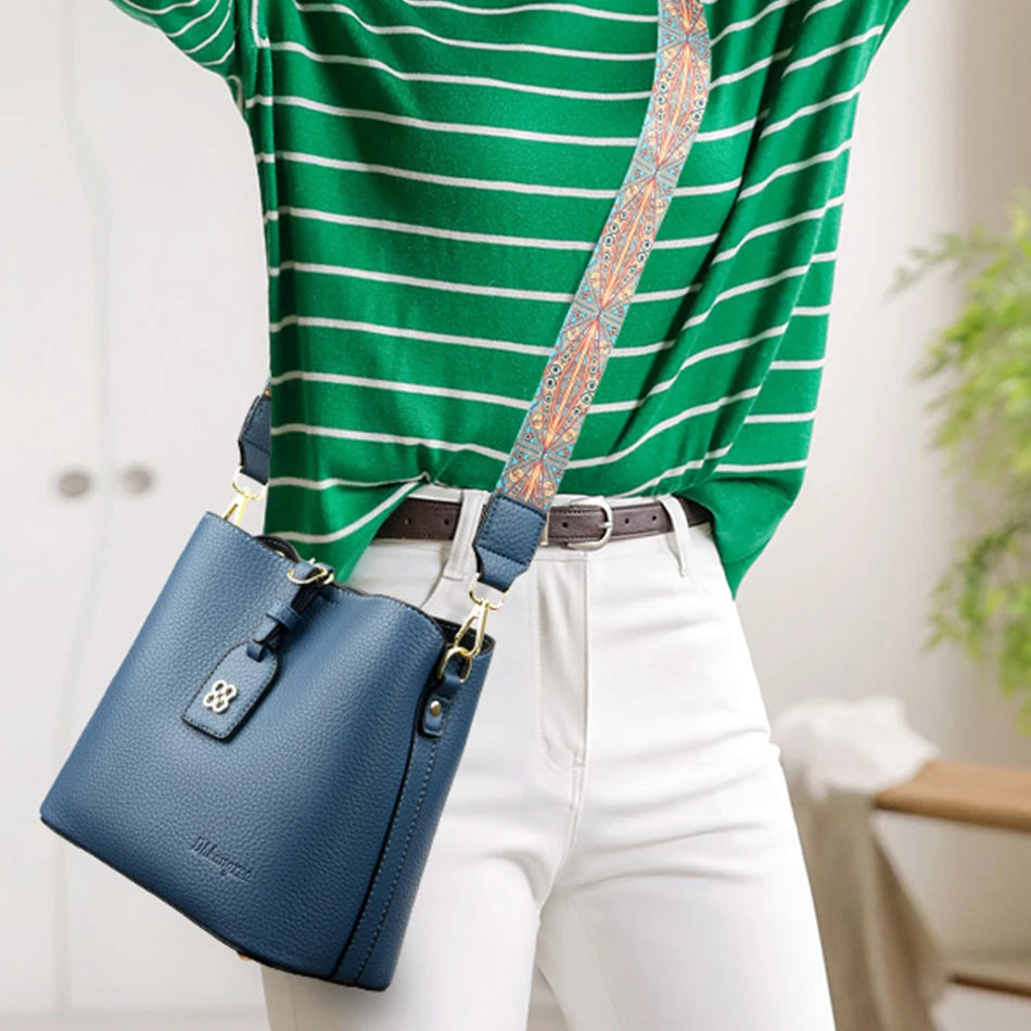 Luxury Designer High Quality Leather Women's Handbag Purses 3 Layers Multifunctional Ladies Shoulder Messenger Bags Sac Femme