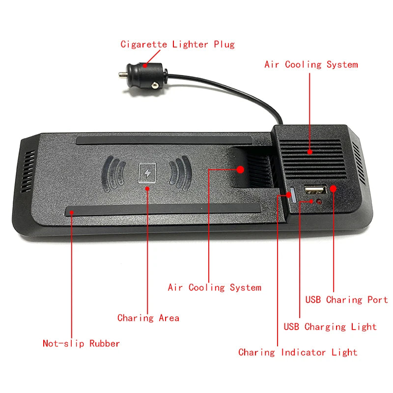 Car wireless charger for Audi A4 B8 B9 A4 Allroad A5 S5 RS5 Q5 SQ5 15W fast phone charger charging pad panel charging holder