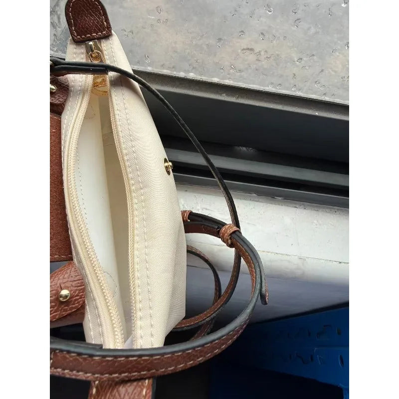 Mini dumpling bag Y2K style nylon shoulder crossbody bag nylon waterproof bag mobile phone bag fashionable women's bag