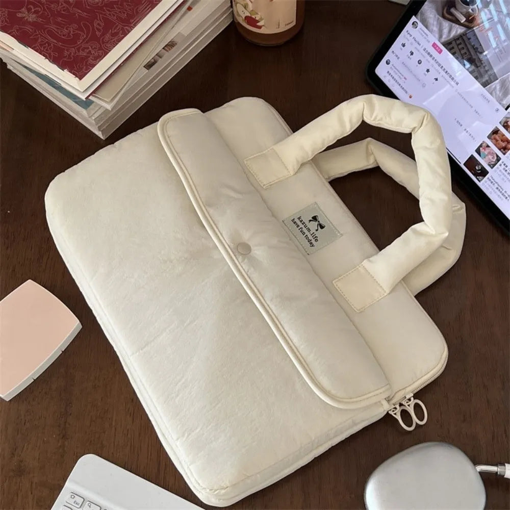 Computer Cover 15.6inch Portable Laptop Bags with Handle Lightweight Laptop Case Cute Cartoon Notebook Sleeve Office Use