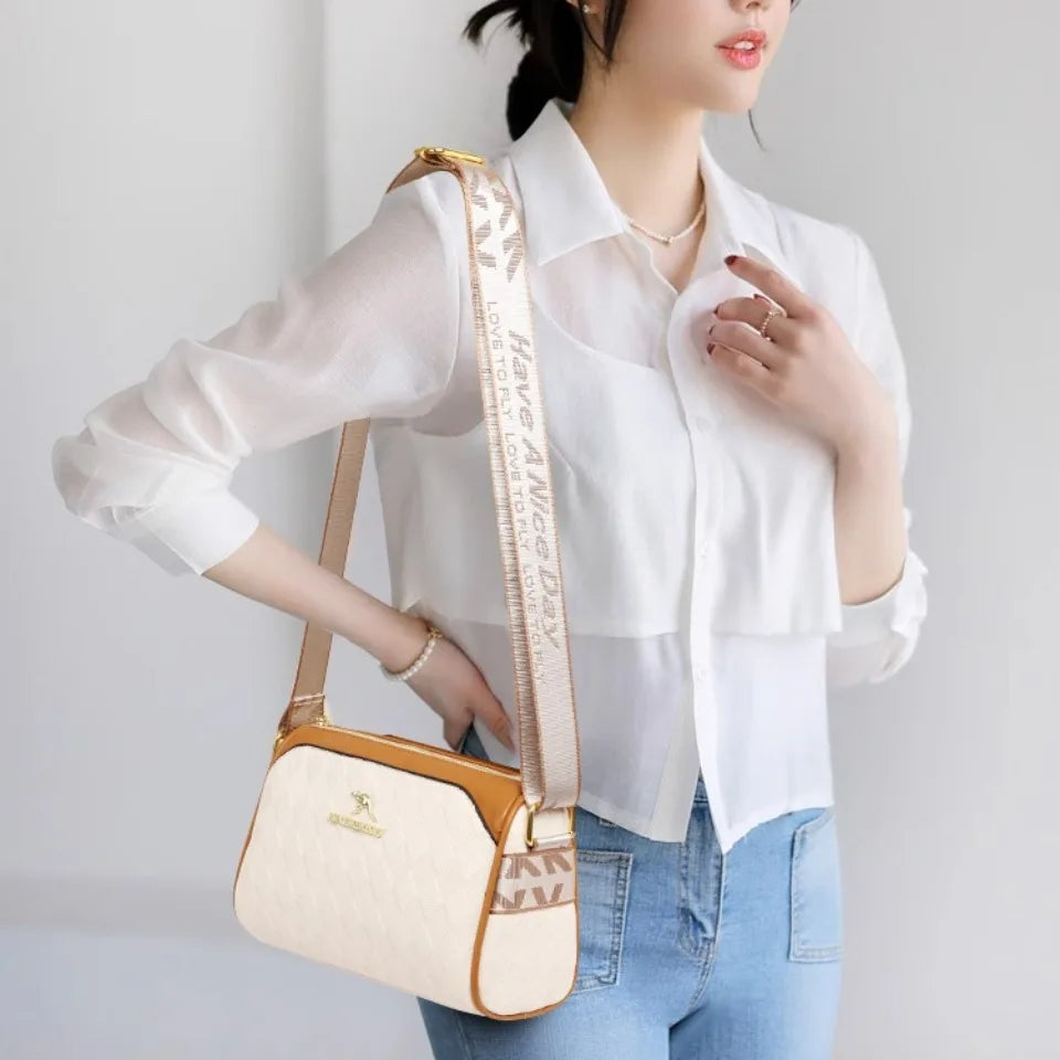 Luxury Handbags Women Bags Designer Crossbody Bags for Women Mother Soft Pu Leather Shoulder Purses Handbag Clutch 3 Layers Sac