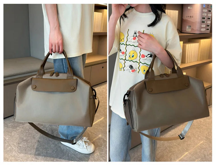 Sports Gym Bag for Women Travel Duffle Bag with Shoe Compartment & Wet Pocket Fitness Weekender Overnight Luggage Yoga Bag