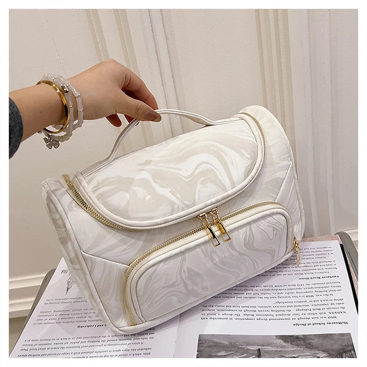 2025 New Luxury Portable Makeup Bag Cosmetics Storage Cases Large Capacity Organizer Travel Toiletry Wash Bag Multifunction Bags