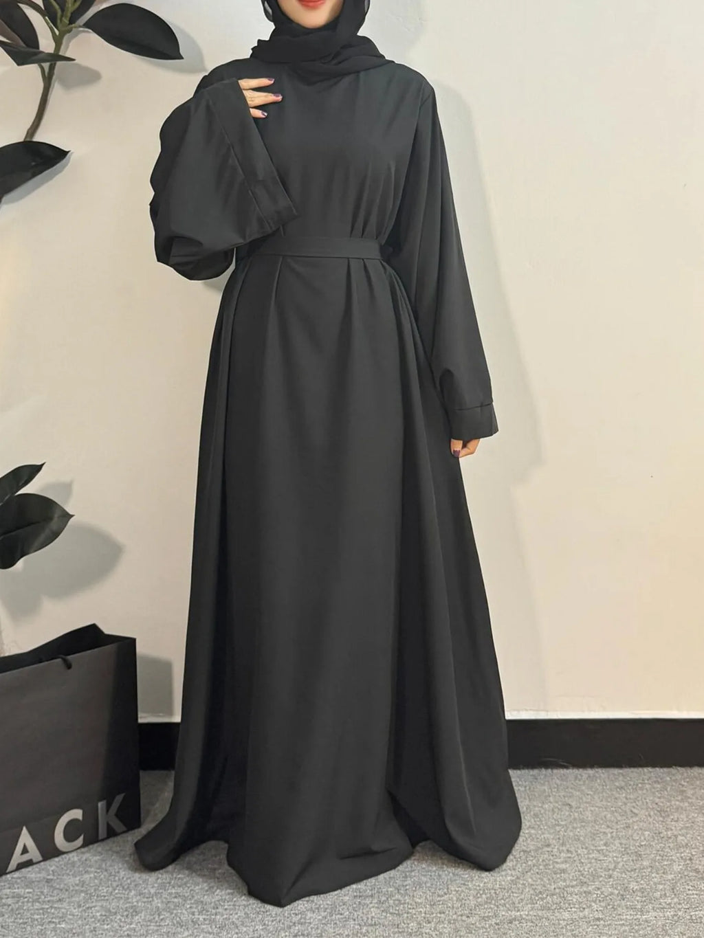 Muslim Abayas Women Kaftans Prayer Dress With Belt Full Sleeve Islamic Clothing Dubai Robe Ramadan Dresses Women Jilbabs