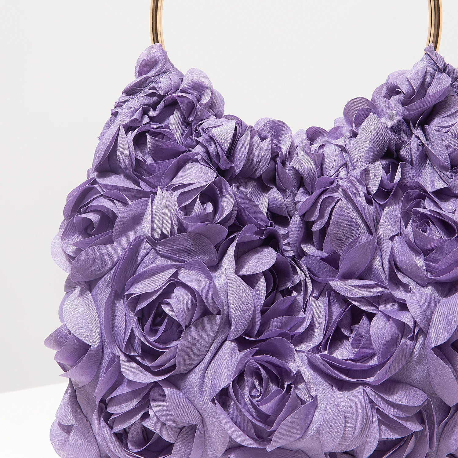 Luxury Rose Flower Tote Bags for Ladies， Prom Dresses for Women， Bag for Women Elegant， Wedding Items， Party Bag（Random Pattern）